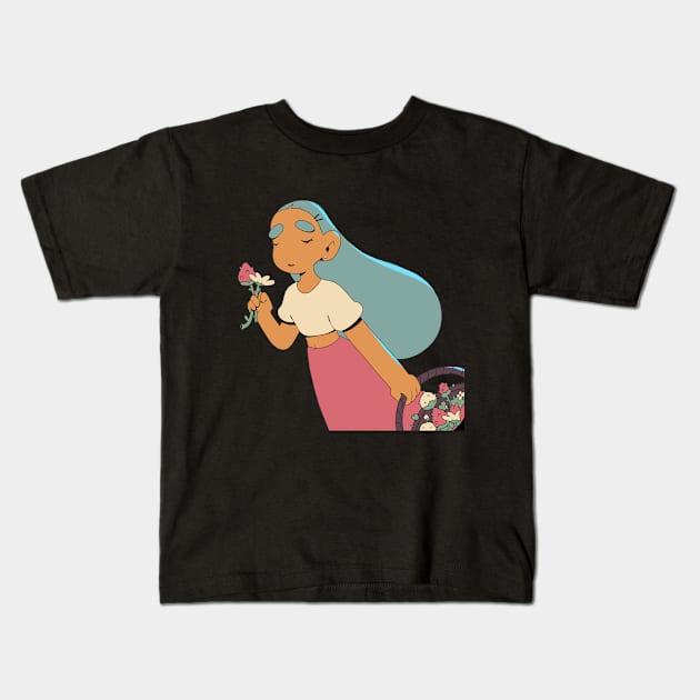 Blooming Kids T-Shirt by MaiType